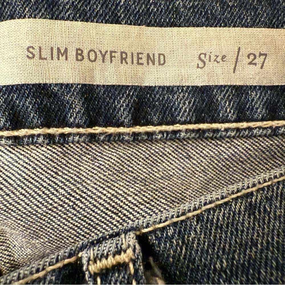 Pilcro Boyfriend Jeans Black Star Print Slim Fit Denim Pants Anthropologie - Picture 5 of 8